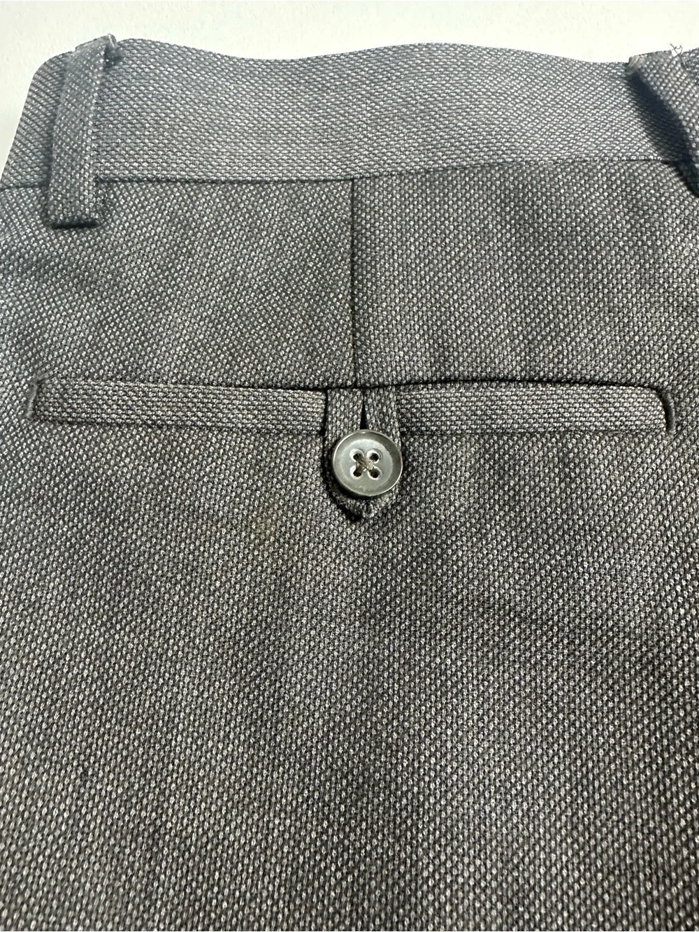 Banana republic‎ men’s 33/34 wool blend trousers, black textured color